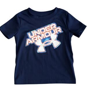 UNDER ARMOUR Baby Boy Navy Performance Top Size 18m